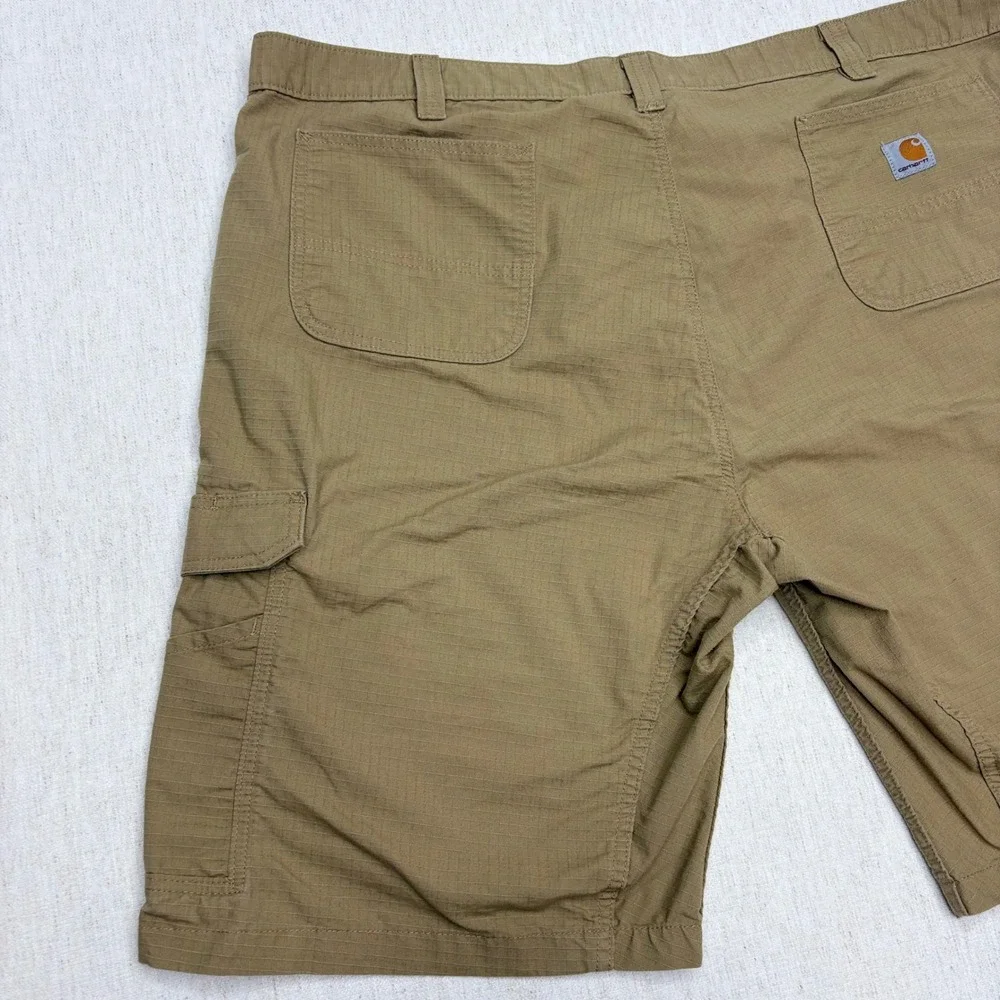 Carhartt Force Broxton Cargo Shorts Mens 48 Tan Khaki Ripstop Relaxed Fit 11